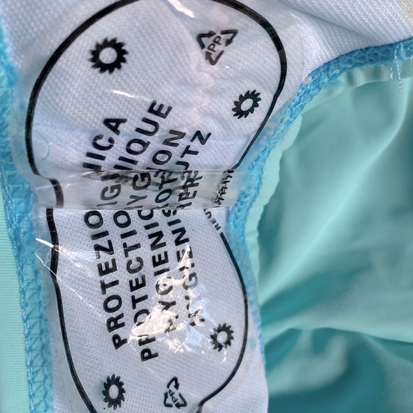 VIAFLY High Waist Sexy Solid High Cut Lace Up Halter One Piece Swimsuit, Size L - Picture 6 of 7